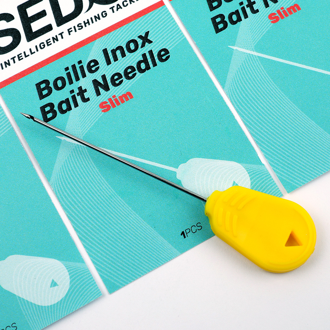 Stainless Steel Sea Fishing Bait Needle With Wood Handle – Top Quality, 1pc
